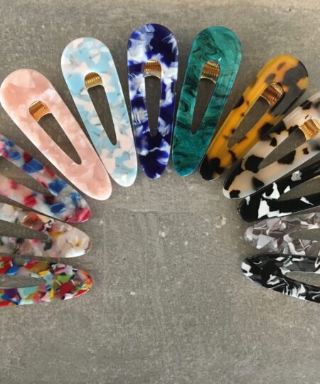 Alternative view of Ella - Dråbe Hårklemme i leopard