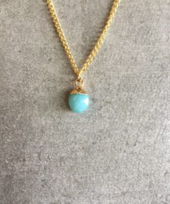 Halskæde med Natursten