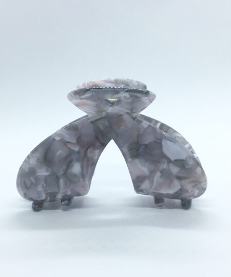 Salma - Hårklemme i grå og hvid