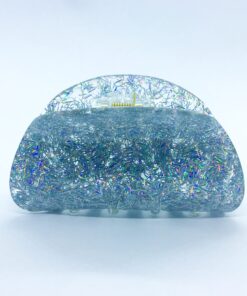 hårklemme sølv glimmer jul