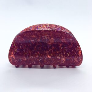 rød glimmer hårklemme jul