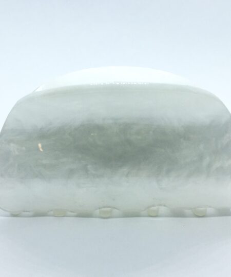 hvid perlemor hårklemme