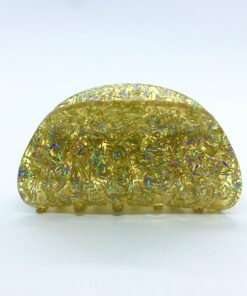 guld glimmer hårklemme jul