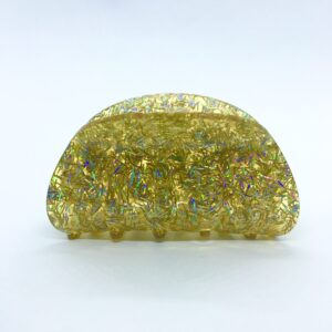 guld glimmer hårklemme jul