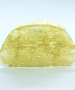 hårklemme lys guld gul glitte glimmer