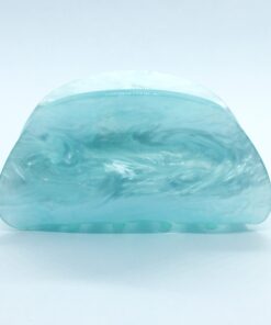 pastel blå hårklemme med perlemor