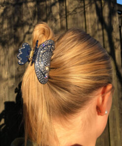 gitte hårklemme i blå