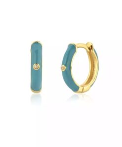 Øreringe med emalje