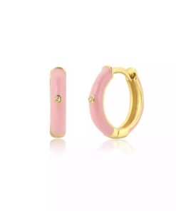 Øreringe med emalje