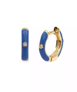 Øreringe med emalje