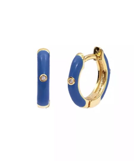 Øreringe med emalje