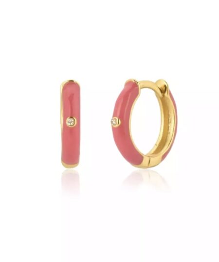 Øreringe med emalje