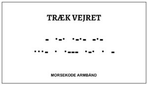 Morsekode armbånd - Træk vejret