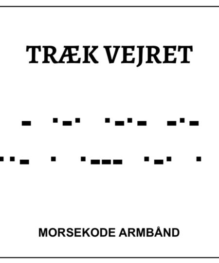 Morsekode armbånd - Træk vejret