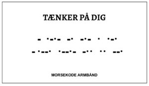 Morsekode armbånd - tænker på dig