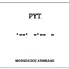 Morsekode armbånd - Pyt