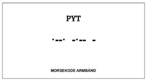 Morsekode armbånd - Pyt