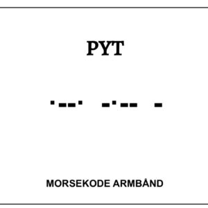 Morsekode armbånd - Pyt