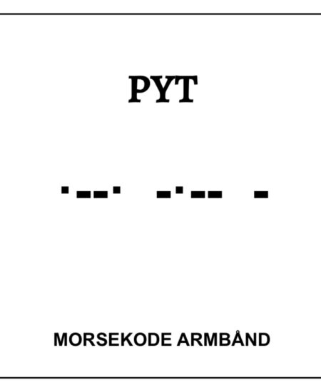 Morsekode armbånd - Pyt