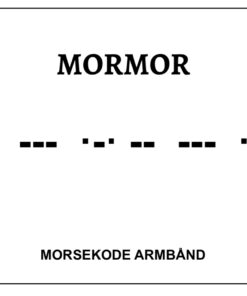 Morsekode armbånd - mormor