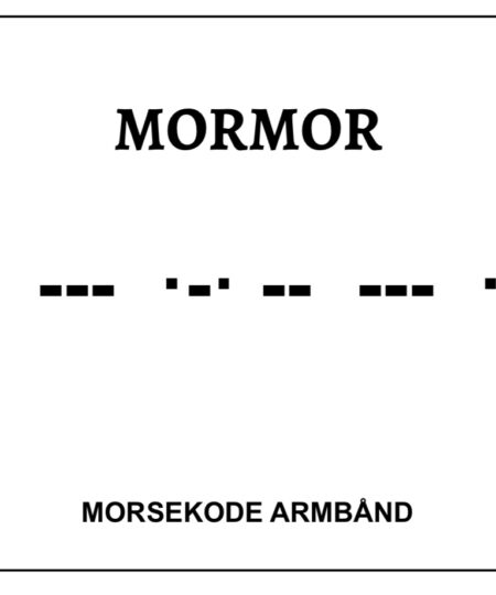 Morsekode armbånd - mormor