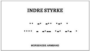 Morsekode armbånd - indre styrke