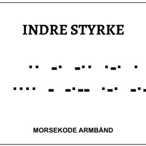 Morsekode armbånd - indre styrke