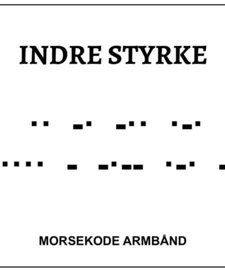 Morsekode armbånd - indre styrke