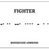 Morsekode armbånd - fighter