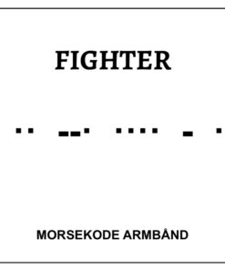 Morsekode armbånd - fighter