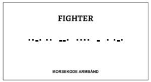 Morsekode armbånd - fighter