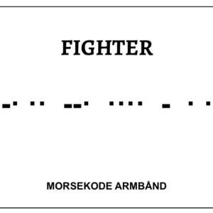 Morsekode armbånd - fighter