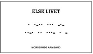 Morsekode armbånd - elsk livet