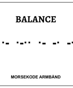 Morsekode armbånd - balance