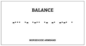Morsekode armbånd - balance