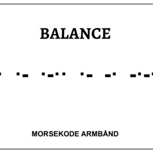 Morsekode armbånd - balance
