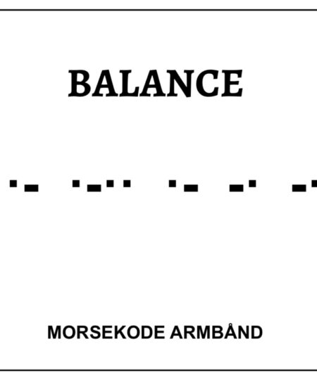 Morsekode armbånd - balance