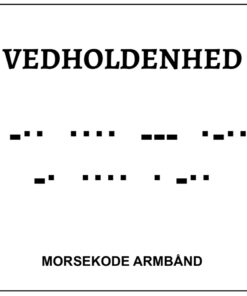 Morsekode armbånd - vedholdenhed