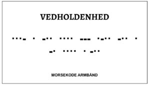 Morsekode armbånd - vedholdenhed