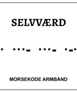 Morsekode armbånd - selvværd