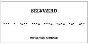 Morsekode armbånd - selvværd