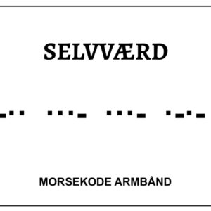 Morsekode armbånd - selvværd