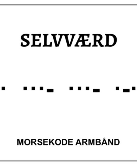 Morsekode armbånd - selvværd