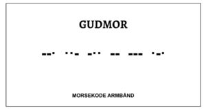 Morsekode armbånd - Gudmor
