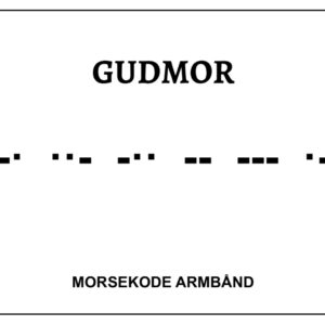 Morsekode armbånd - Gudmor
