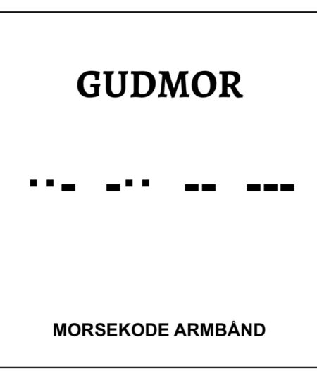Morsekode armbånd - Gudmor