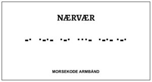 Morsekode armbånd - nærvær