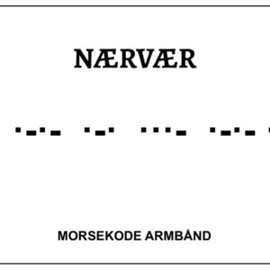 Morsekode armbånd - nærvær