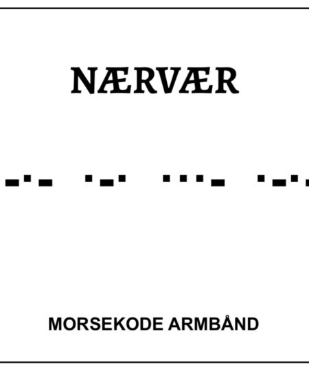 Morsekode armbånd - nærvær