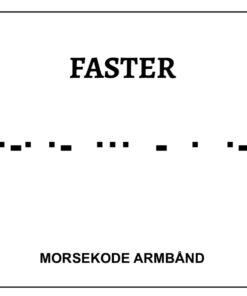 Morsekode armbånd - Faster